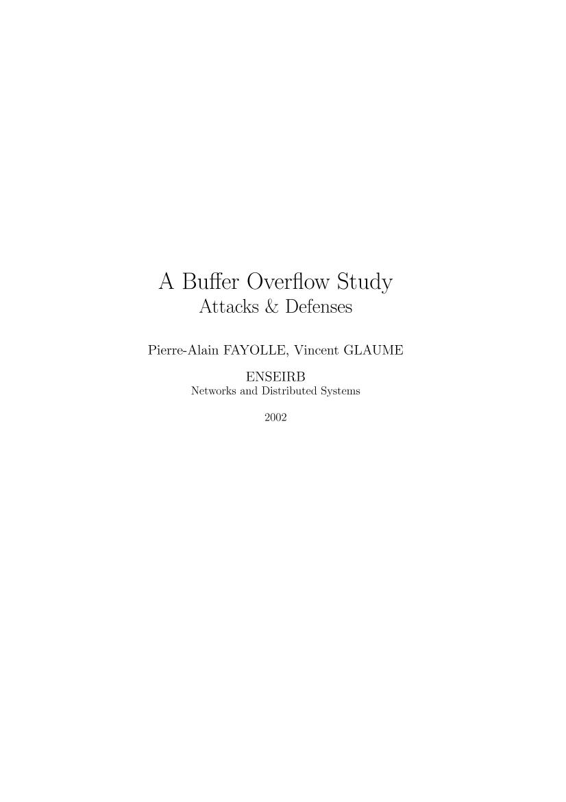 A_Buffer_Overflow_Study_-_Attacks_and_Defenses_(2002)-电子书-第1页