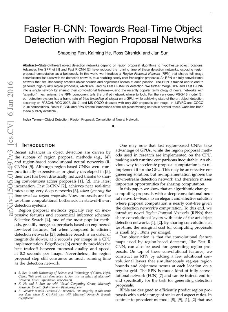 Ren 等。 - 2015 - Faster R-CNN towards real-time object detection w-电子书-第1页