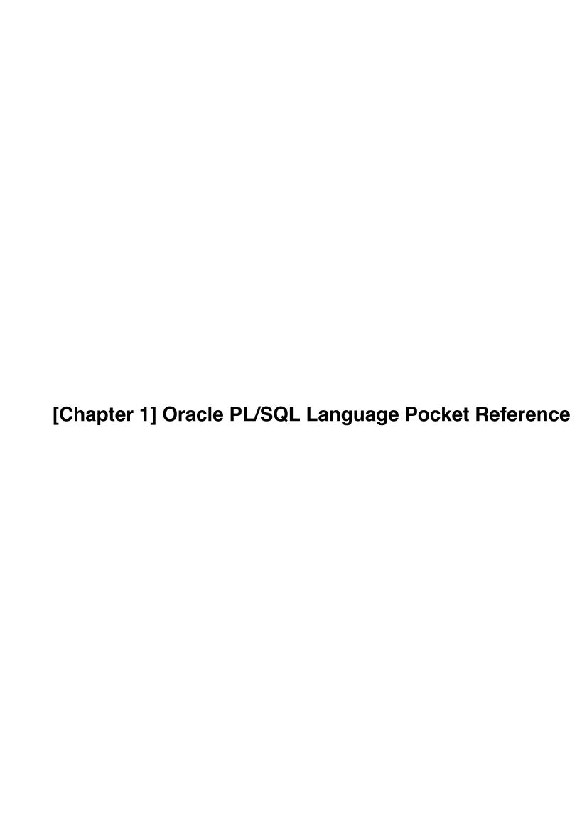 O'Reilly - Oracle Language Pocket Reference-电子书-第1页