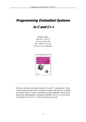 O'Reilly-programming embedded systems in C and C++