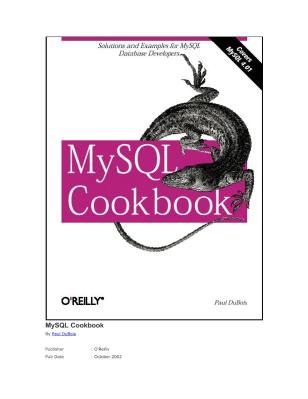 O'Reilly - MySQL Cookbook