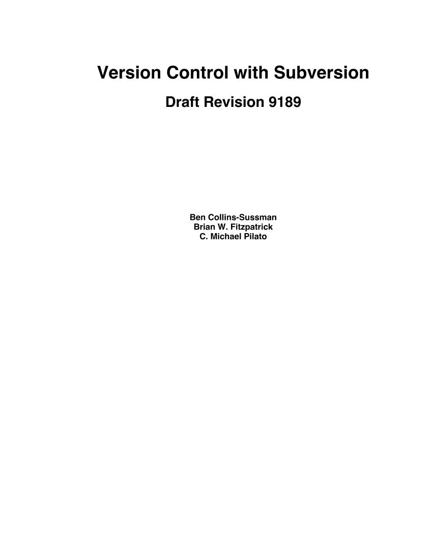 Version Control with Subversion-电子书-第1页