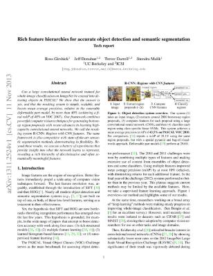 Girshick 等。 - 2014 - Rich Feature Hierarchies for Accurate Object Detec