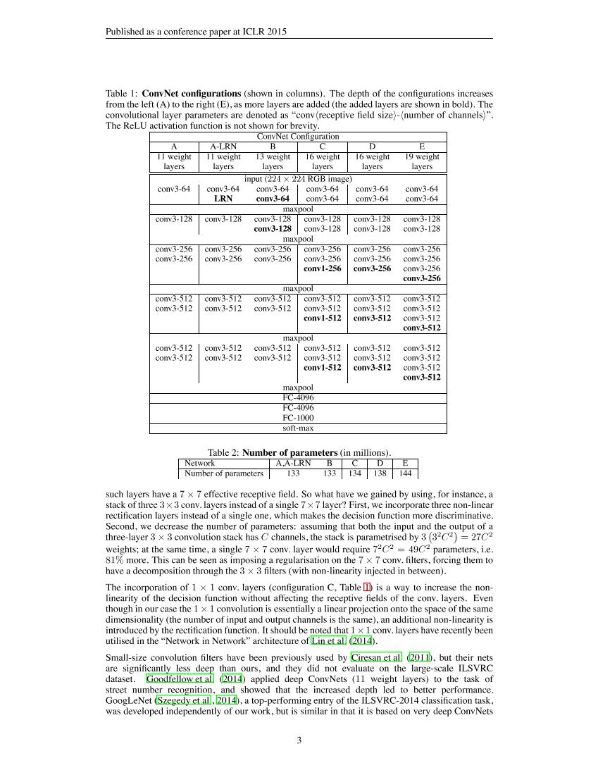 Simonyan 和 Zisserman - 2014 - Very Deep Convolutional Networks for Large-Scale I-电子书-第3页