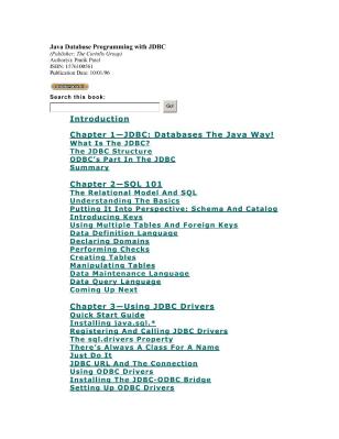 O'Reilly - Java Database Programming with JDBC