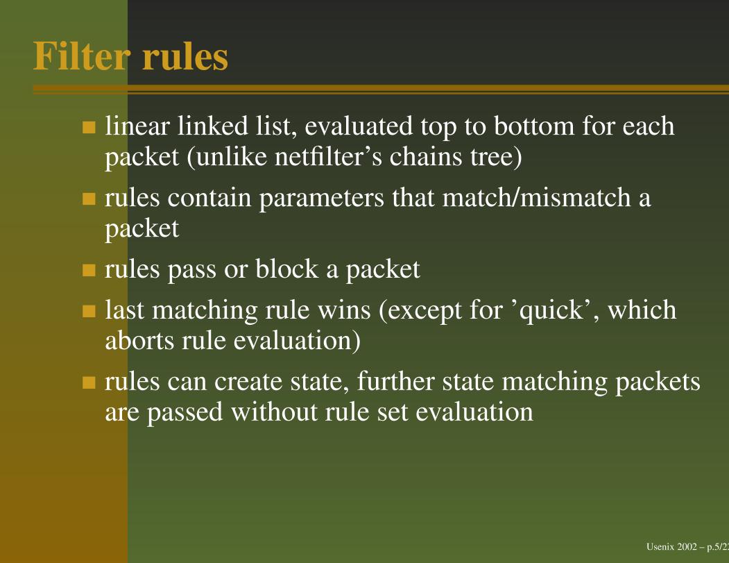 Design and Performance of the OpenBSD Statefull Packet Filter - Slides-电子书-第5页