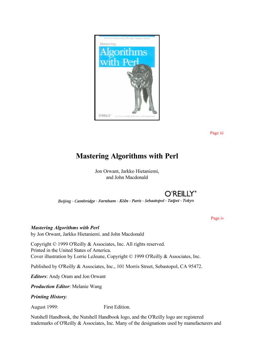 [O'Reilly] Mastering Algorithms with Perl-电子书-第1页