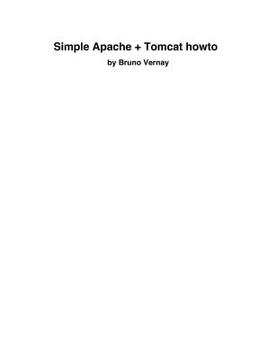 Simple Apache and Tomcat HOWTO