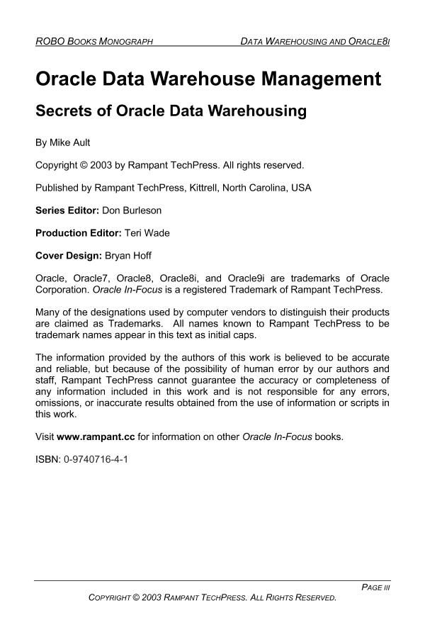 Rampant.TechPress.Oracle.Data.Warehouse.Management.eBook-DDU-电子书-第5页