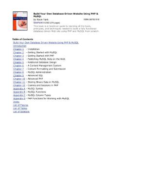 SitePoint.Pty.Ltd.Build.Your.Own.Database.Driven.Website.Using.PHP.and.MySQL.Second.Edition.eBook-KB