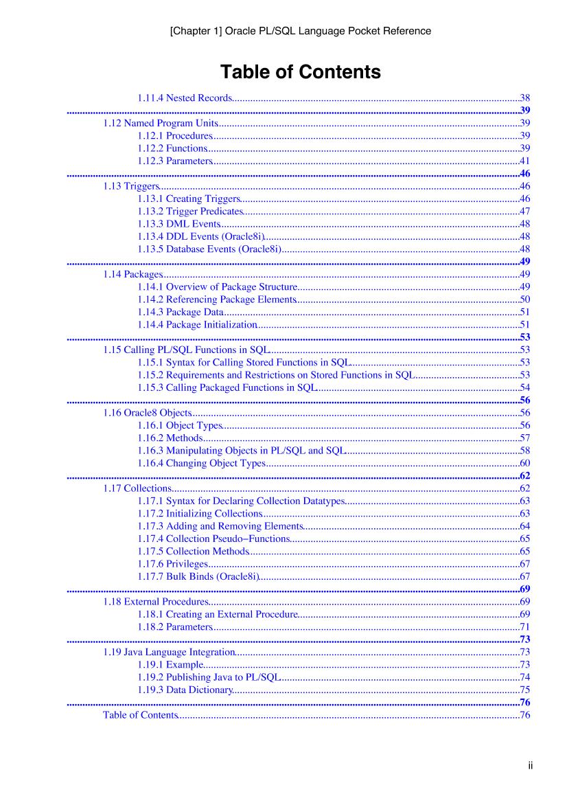 O'Reilly - Oracle Language Pocket Reference-电子书-第3页