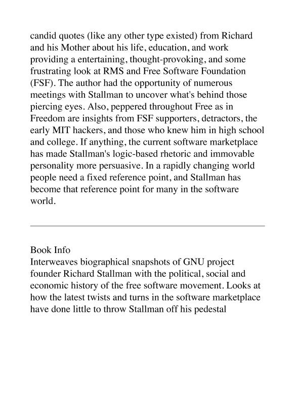 Williams, Sam - Free as in Freedom-Richard Stallman's Crusad-电子书-第4页