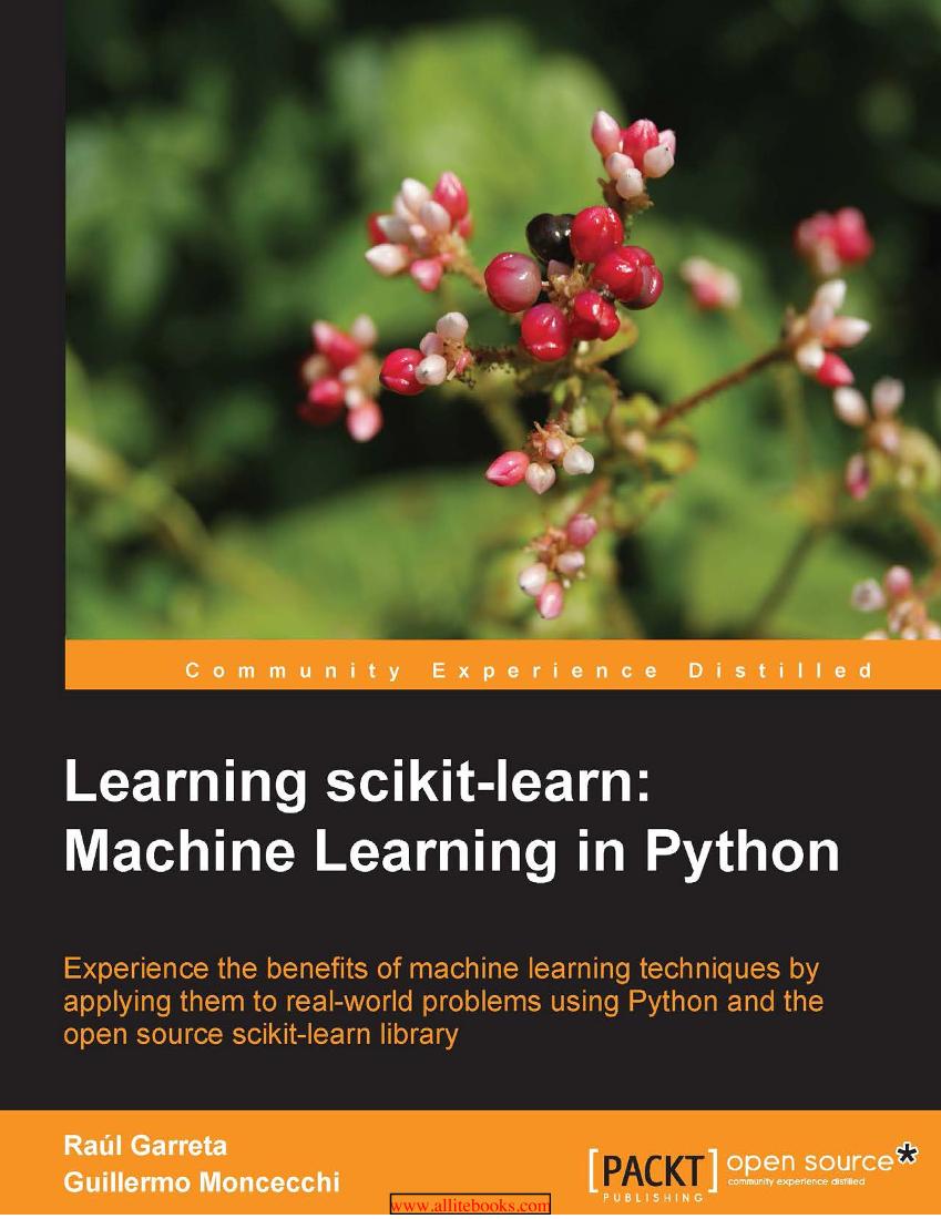 Learning scikit-learn Machine Learning in Python-电子书-第1页