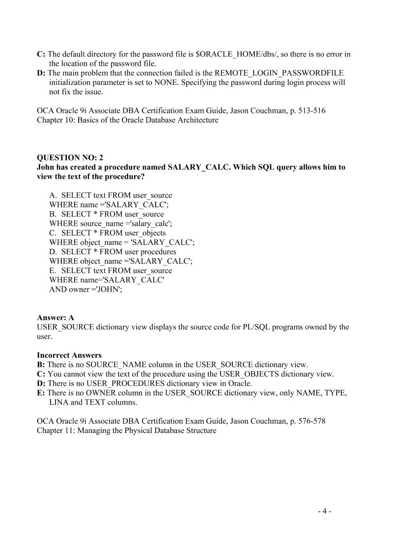 ITCertify - Oracle 9i 1Z0-031 Database Fundamentals I v15[1][1].0-电子书-第4页