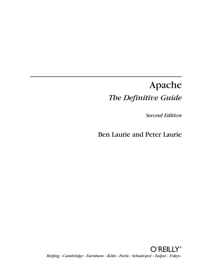 O'Reilly - Apache The Definitive Guide-电子书-第3页