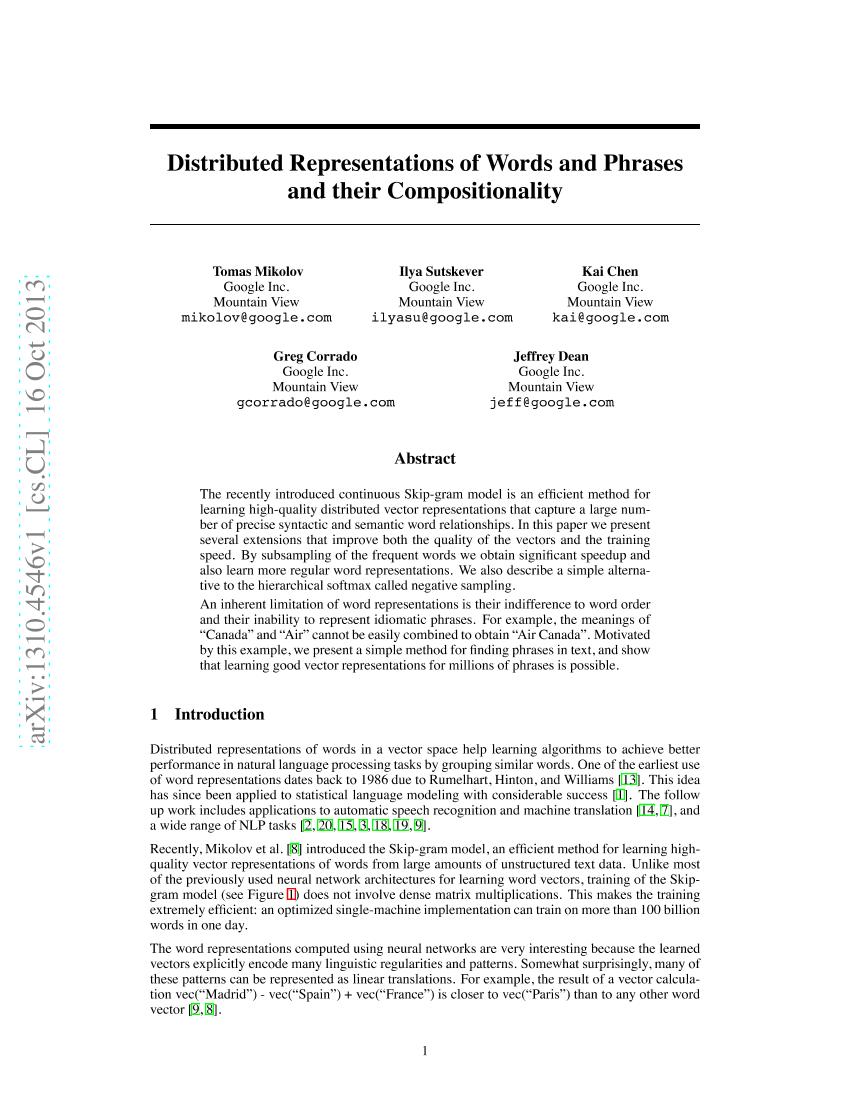 Mikolov 等。 - 2013 - Distributed Representations of Words and Phrases a-电子书-第2页