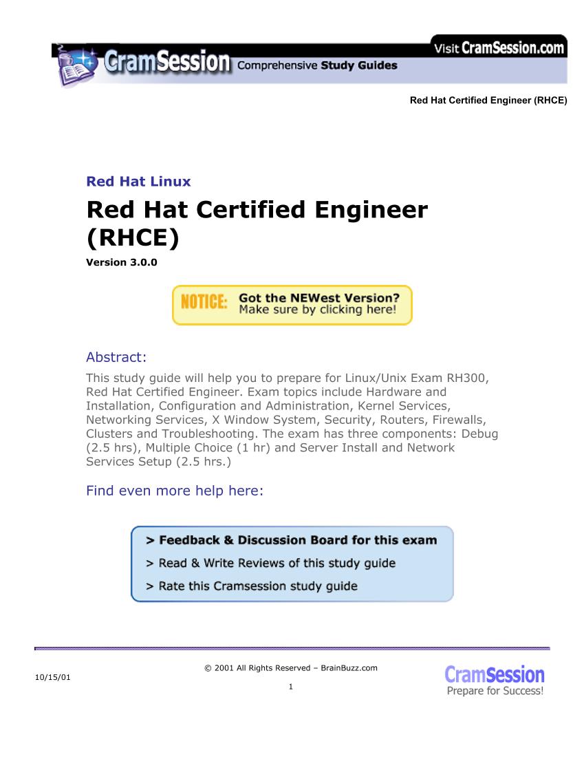 (Ebook) Redhat Linux Rhce Cramsession-电子书-第2页