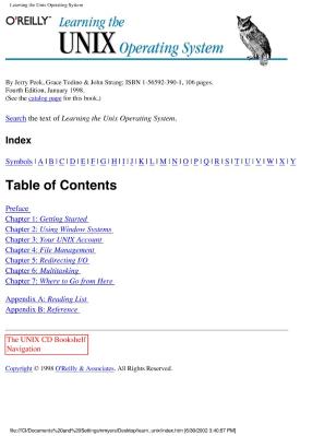 [ebook] O'Reilly - Learning the UNIX Operating System