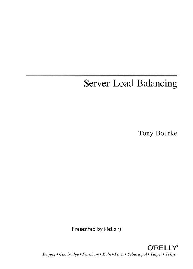 O'Reilly Server Load Balancing-电子书-第2页