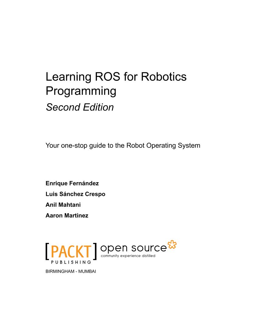 Learning ROS for Robotics Programming - Second Edition-电子书-第2页