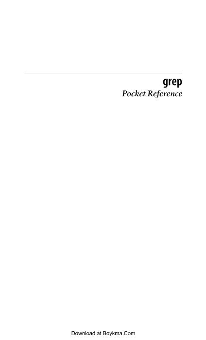 OReilly - grep Pocket Reference - 2009-电子书-第3页