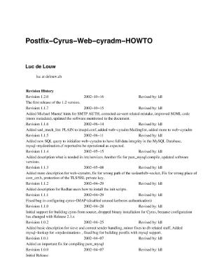 Postfix-Cyrus-Web-cyradm-HOWTO