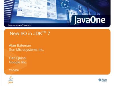 New I:O in JDK7－TS-5686