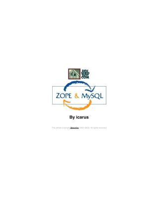 (eBook - pdf) Zope and MySQL