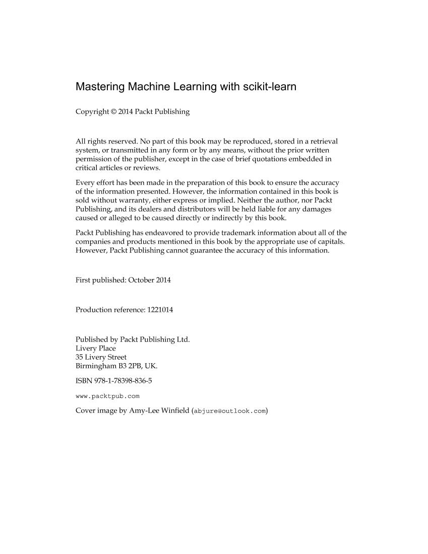 Gavin Hackeling-Mastering Machine Learning with scikit-learn-Packt Publishing (2014)-电子书-第3页