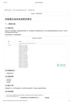 自动生成网页报告9