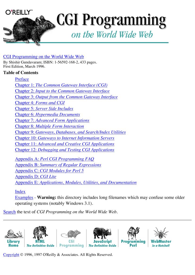 (Ebook.PDF).-.O'Reilly.CGI.Programming-电子书-第1页