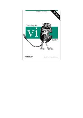 O'Reilly's - Learning the vi Editor, 6th Edition