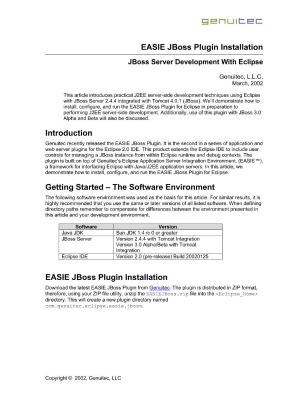 (ebook - PDF) JBoss Server Development with Eclipse