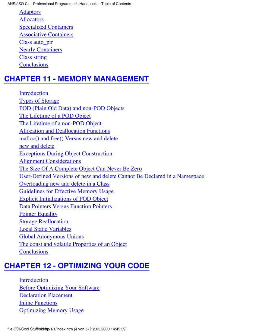 Que - C++ Professional Programmer's Handbook-电子书-第5页