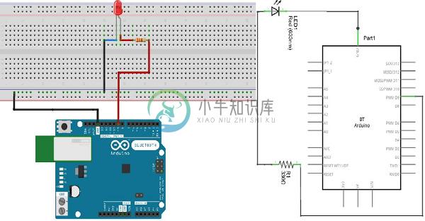 面包板上的组件