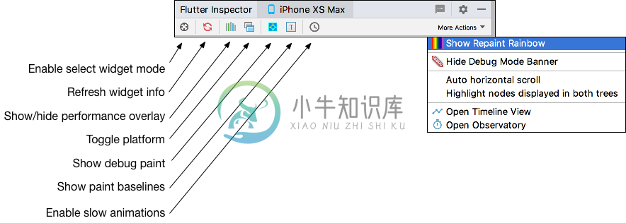 Flutter Inspector Window