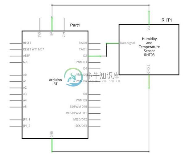 湿度传感器电路连接