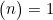 \begin{pmatrix}n\\0\end{pmatrix}=1