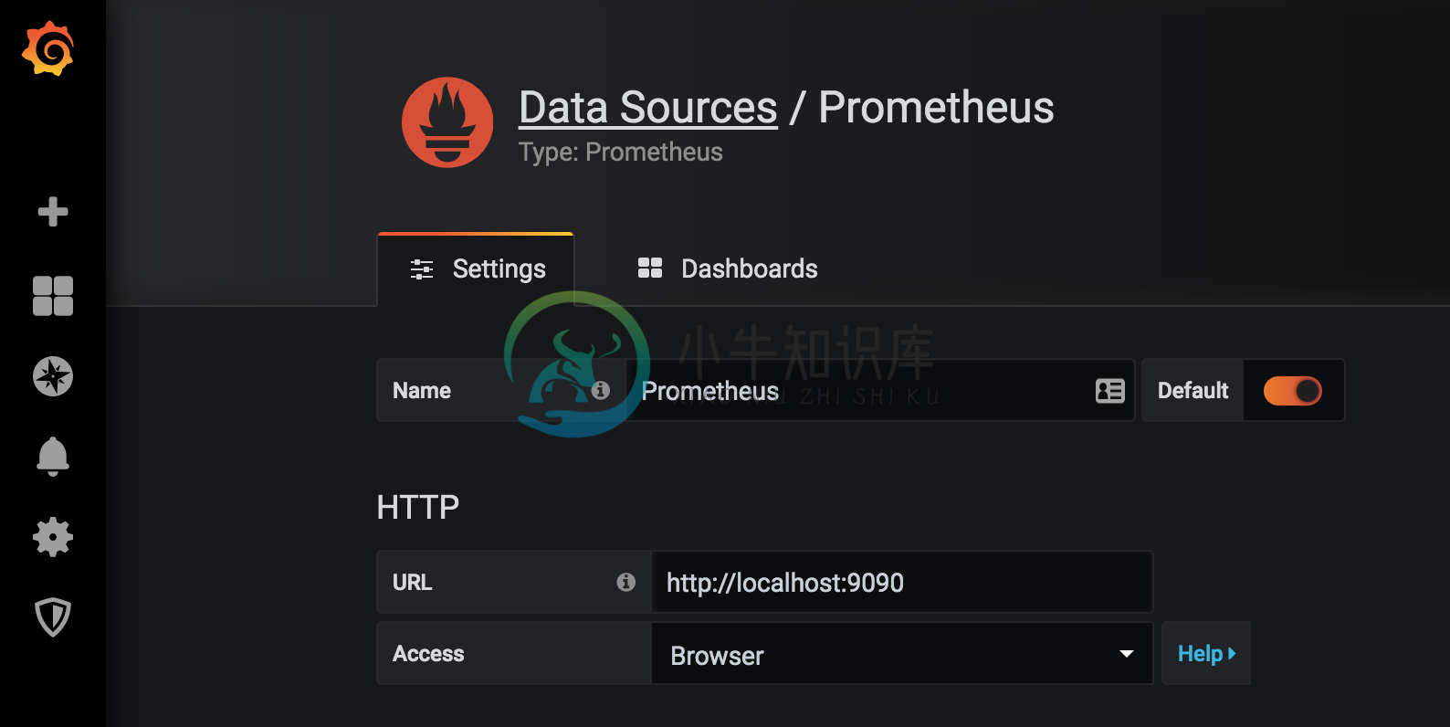 Data source configuration