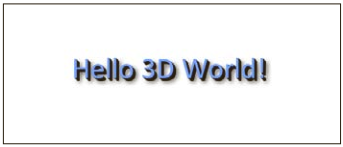 绘制带阴影的3D文本