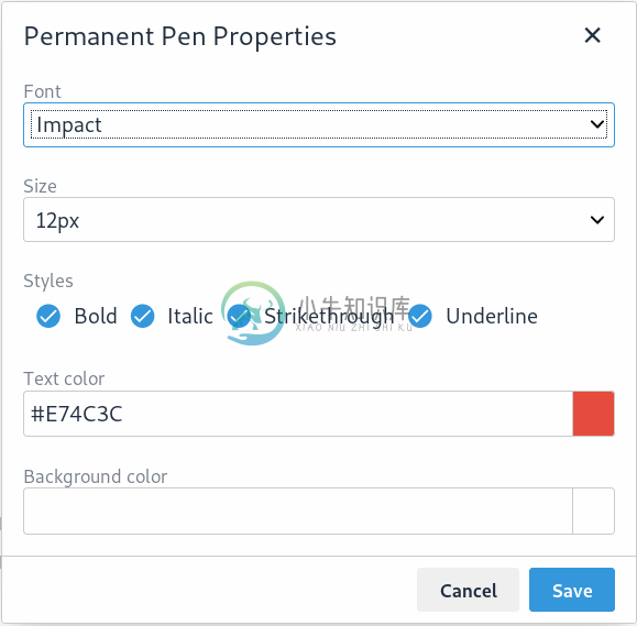 Permanent pen properties