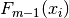 F_{m-1}(x_i)