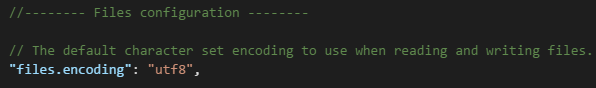 files.encoding setting