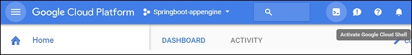 激活Google Cloud Shell