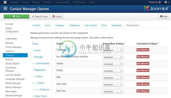 Joomla添加联系人