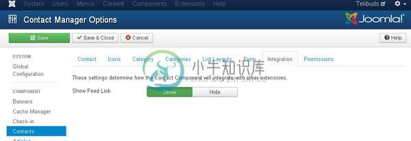 Joomla添加联系人