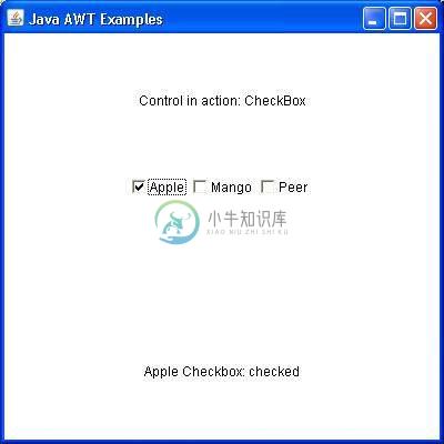 AWT CheckBox