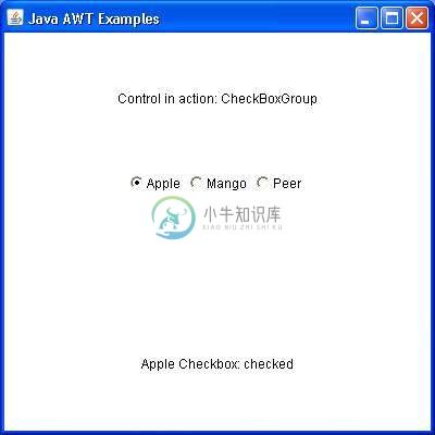 AWT CheckBoxGroup