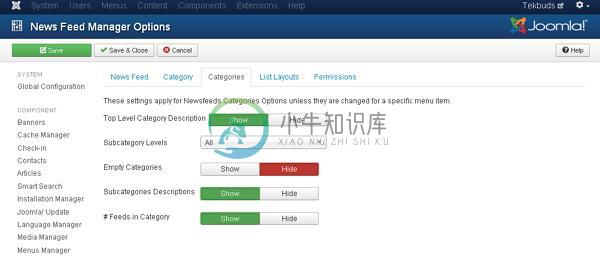 Joomla添加新闻Feed