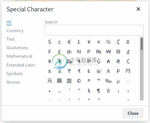 Special Characters